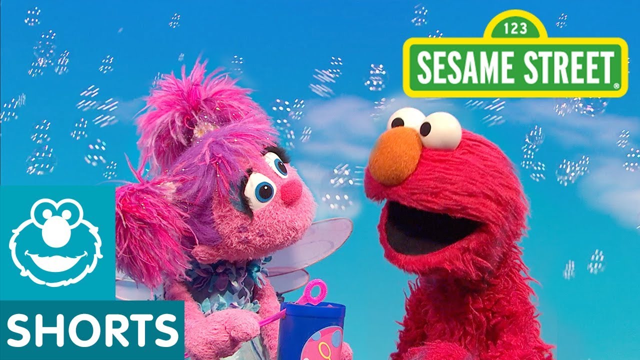 Sesame Street: Elmo Teaches Abby How To Blow Bubbles - YouTube