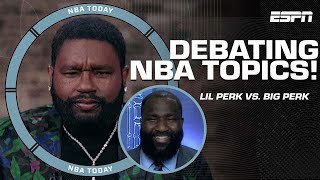 Lil Perk vs. Big Perk debating NBA topics is pure comedy 🤣 | NBA Today