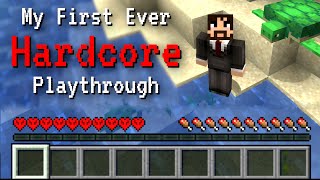 I Beat Hardcore Minecraft on my first ever attempt.  It was pretty easy actually.