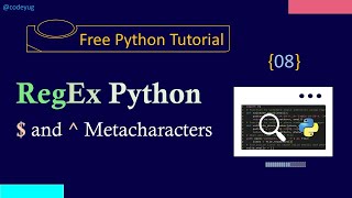 Regex in Python - 08 | Metacharacters in Python PART2 | Python Tutorial for Beginners in Hindi