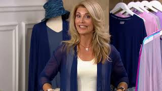 Lug Lounge Lightweight Mesh Cardigan - Skeeter on QVC