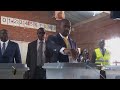 Zimbabwe opposition leader votes in Harare