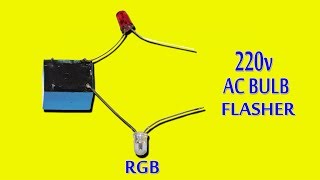 220v AC Bulb Flasher Using RGB Led