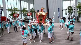 あべのハルカスで神輿巡幸