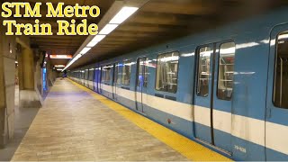 Montreal STM Yellow Line Metro Ride - Berri UQAM to Longeuil \u0026 Back 7/28/2023