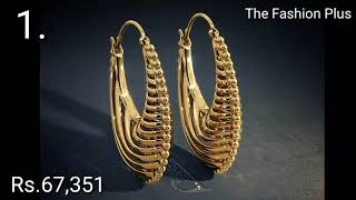 Gold Earrings Designs With Price from Bluestone