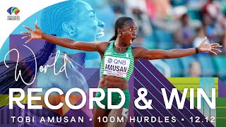 WORLD RECORD 12.12 🇳🇬  - Amusan wins 100m hurdles | World Athletics Championship