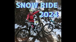 MTB　女子中学生　Snow Ride 2024　泥遊び