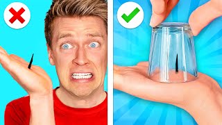 TRYING 100 LIFE HACKS IN 24 HOURS!! Breaking Rules, Facing Fears Blindfolded & Dates vs Pranks