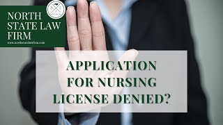 Application For Nursing License Denied