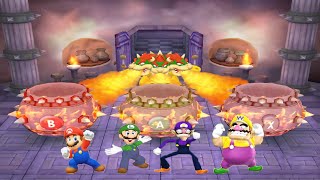 Mario Party 5 - Minigames #10 - Mario vs Luigi vs Waluigi vs Wario All Funny Mini Games
