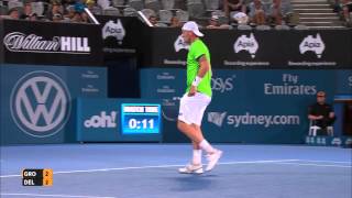 Sam Groth's powerhouse serve