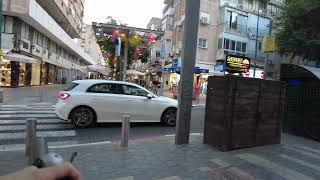 Netanya Israel 23 October 2023 Update Busy Evening City Center and Grocery Store