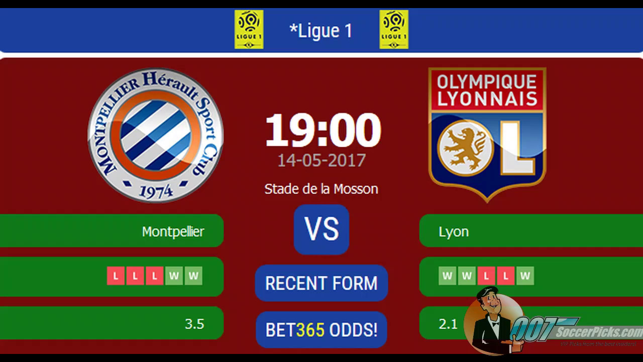 Montpellier Vs Lyon PREDICTION (by 007Soccerpicks.com) - YouTube