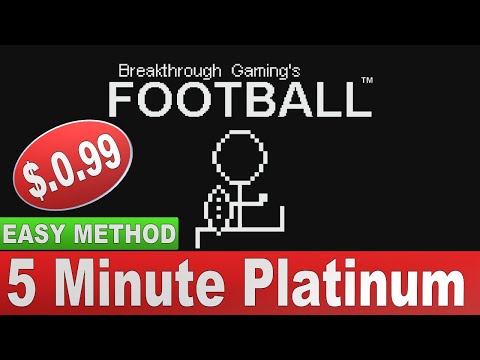 EASY AND CHEAP Platinum 0.99 – 5 minutes Platinum Football – Breakthrough Gaming Arcade