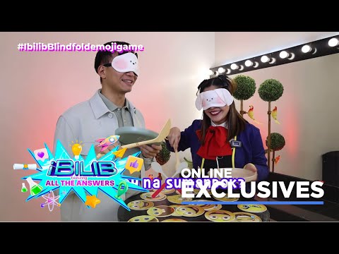 iBilib: Blindfold emoji battle with Chris Tiu and Shaira Diaz! (Online Exclusives)