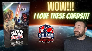 🎉 Unveiling the 2024 Topps Chrome Star Wars Galaxy Cards! 🚀 High-Quality Art & Rare Treasures! 💖