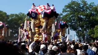 2015 10 17 新居浜太鼓祭り 山根グラウンド 角野地区 かきくらべ