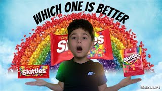 Regular skittles vs gummy skittles