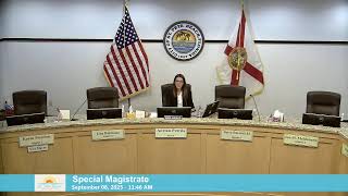 Special Magistrate - Code Enforcement - September 08, 2025