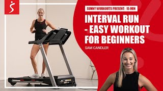 Interval Run - Easy to Follow Along Workout for Beginners | 15 Minutes