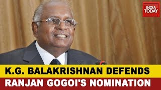 'Jurists Can Be Nominated To Rajya Sabha': EX-CJI K.G. Balakrishnan On Ranjan Gogoi Controversy