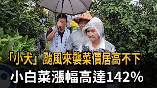 「小犬」颱風來襲菜價居高不下　小白菜漲幅高達142％－民視新聞