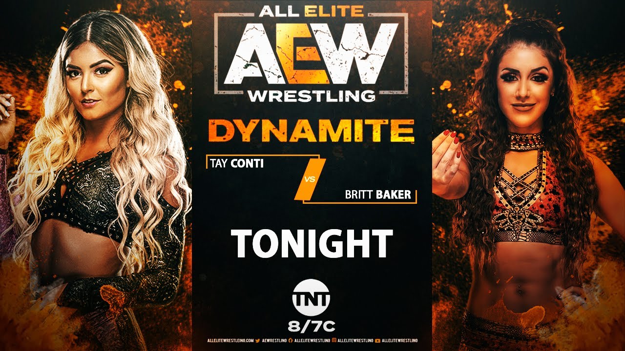 AEW: Tay Conti Vs Britt Baker #AEW #AllEliteWrestling #WWE2KMods - YouTube