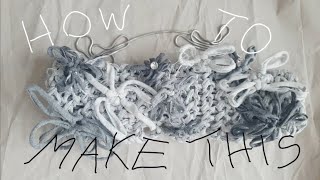 Slip knot flowers diy loom knit a bag / blanket  part 1