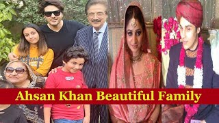 Ahsan Khan With His Family
