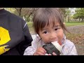 【鶴見緑地公園♪】（満開の桜 屋台で爆食い 絶景ポイントを巡る）2歳 u00260歳🥺