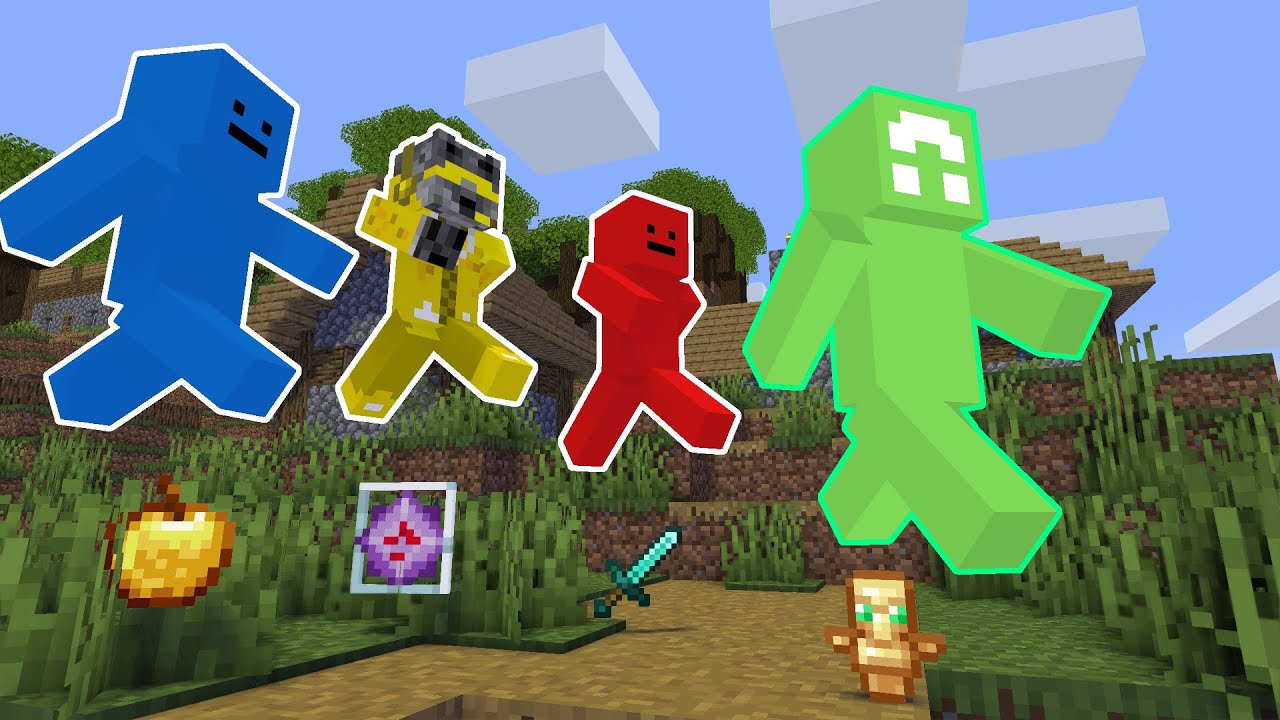 Minecraft Manhunt But Jumping Gives Random Items Youtube