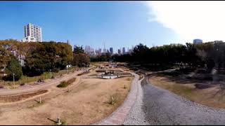 公園　低空飛行 360°VR動画