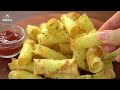 재료 3가지, 두배로 바삭한 감자칩 만들기  감자롤칩  감자튀김  Fried Potato, Potato Chips, Potato Snack