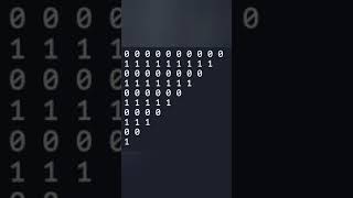#Shorts🔥Java Pattern Programs Print Numbers 1& Zero Triangle Shape.