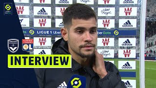 Interview de fin de match : FC GIRONDINS DE BORDEAUX - OLYMPIQUE LYONNAIS (2-2) / 2021-2022