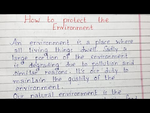 How can we protect our environment paragraph?