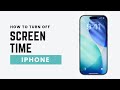 How To Turn Off Screen Time Without Passcode on iPhone or iPad (2026)