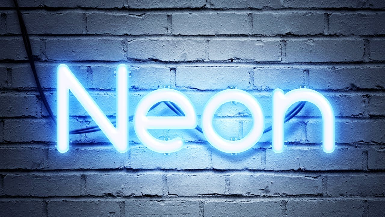 Realistic Neon Text Effect Photoshop Tutorial Photoshop Trend Realistic Neon Text Effect Photoshop Tutorial Photoshop Trend