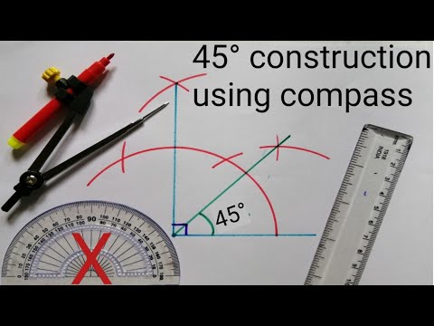 What is a 45 degree angle look like?