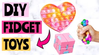 DIY FIDGETS! Pop It Fidgets, Infinity Cube | How to make fidget toys! DIY FIDGET TOYS EASY