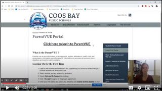 ParentVUE How To Video Coos Bay School District