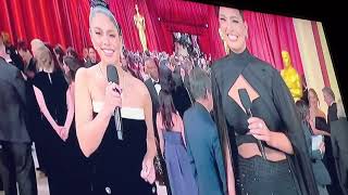 Vanessa Hudgens & Ashley on the red carpet at the (2023) Oscars