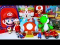 super mario bros unboxing toys review super mario deluxe mushroom kingdom castle playset asmr