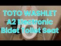 TOTO WASHLET A2 Electronic Bidet Toilet Seat #toto #bidet