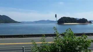 【JR西日本】呉線絶景　安芸幸崎（あきさいざき）→須波（すなみ）　瀬戸内海　車窓【227系　RED　WING】