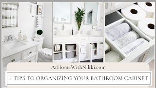 4 Ways To Organize Under The Bathroom Sink Cabinet | Home Organizing Tips