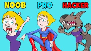 NOOB vs PRO vs HACKER - Save The Girl