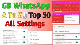 GB WhatsApp All Settings | GB WhatsApp all features | GB WhatsApp latest version new tricks 2021