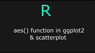 aesthetic and scatterplot in ggplot2 [ggplot2 tutorial]
